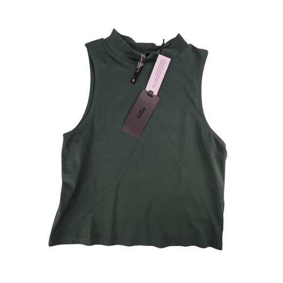 Silver Jeans Co. Top Mock Turtleneck Sleeveless Top Womens Sz XL Cotton Blend Cl - Picture 4 of 6